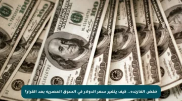 خفض الفائدة.. كيف يتغير سعر الدولار في السوق المصرية بعد القرار؟